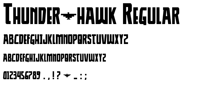 Thunder-Hawk Regular font